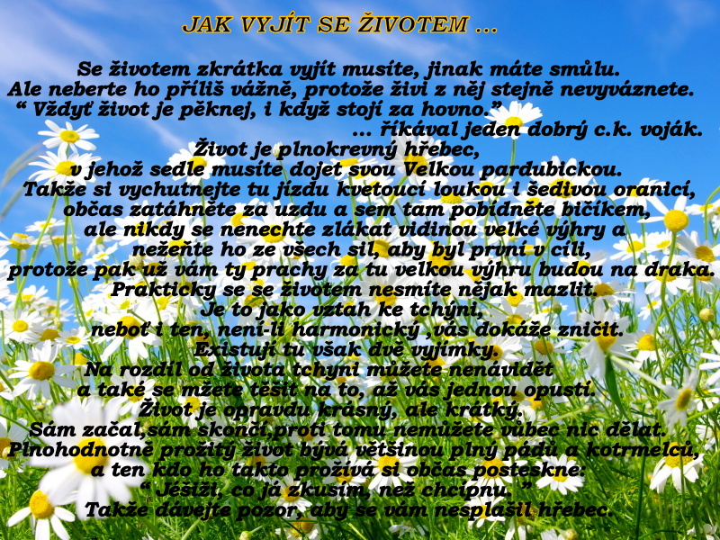 ŽIVOT VÁŽNĚ I NEVÁŽNĚ ...