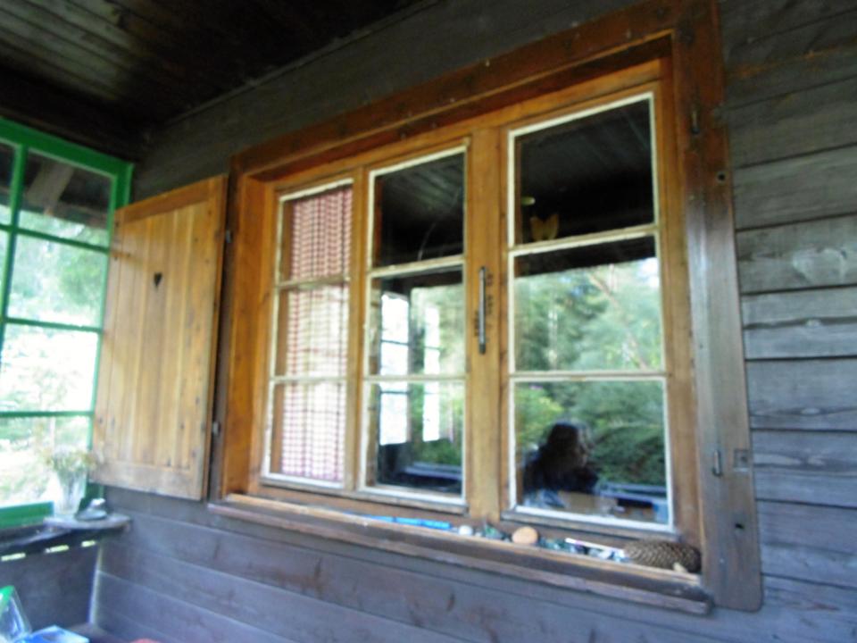 veranda na chatě