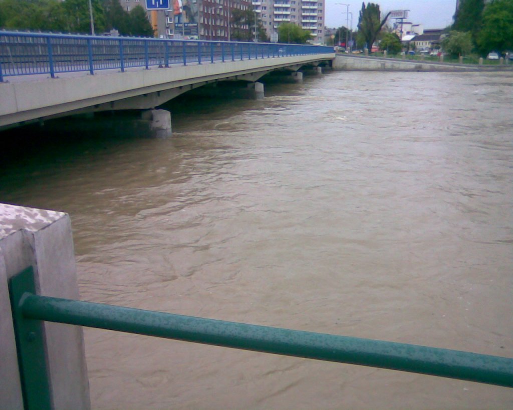 povodeň Přerov květen 2010