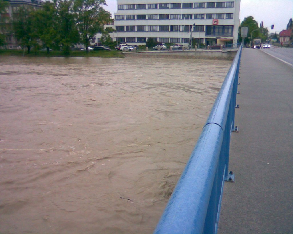 povodeň Přerov květen 2010