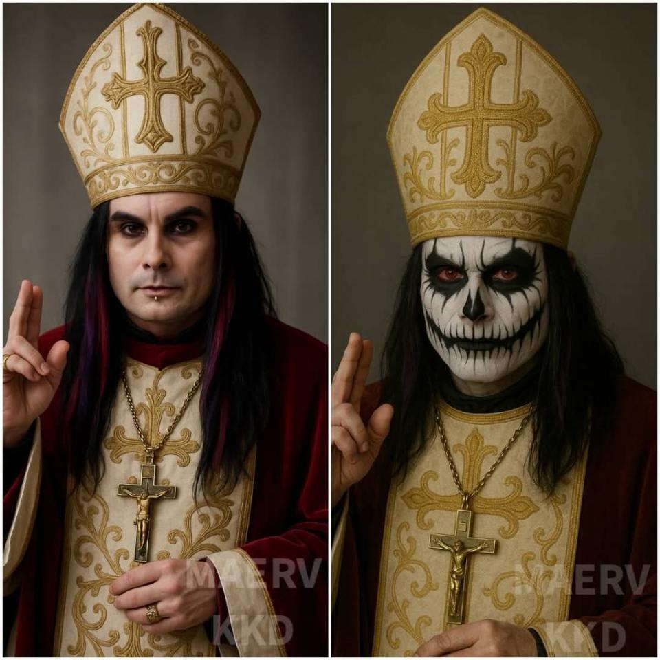Danni Filth, zpěvák kapely Cradle of Filth zvolen jako nový papež.