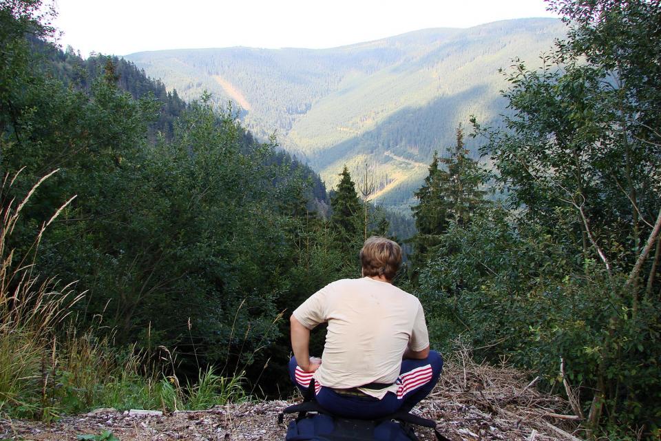 Dlouhé Stráně s Martinem