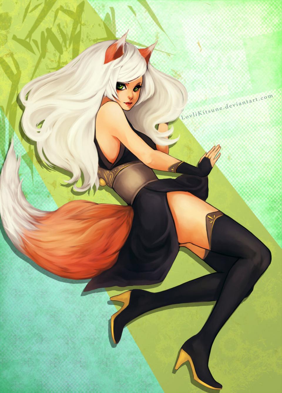 Foxanna Braus - |♀| Psycho kitsune pyroman. Fluff tail |♡| Škola Noci |