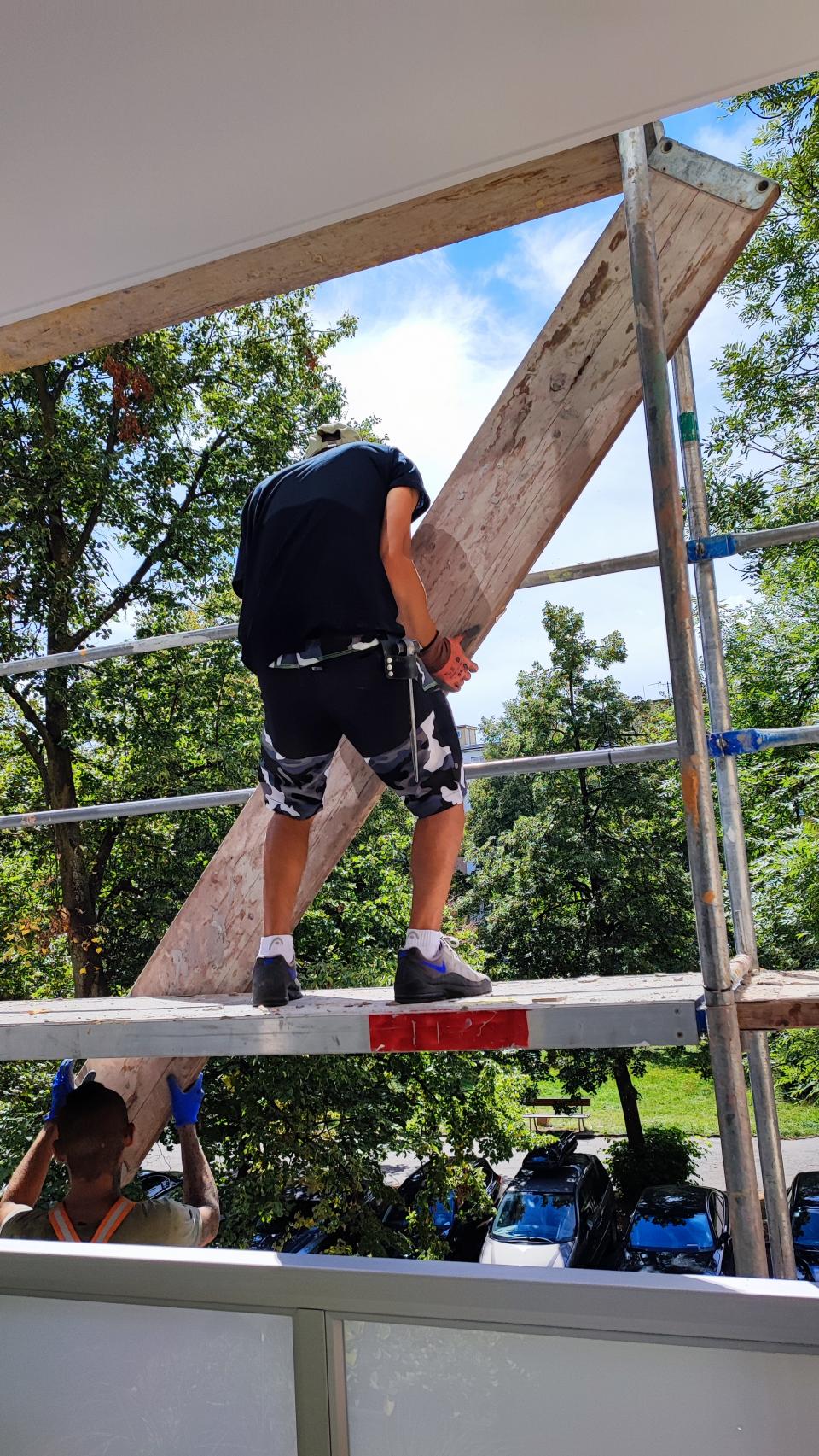 přestavba  zahrádky č.2