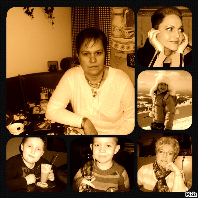 já,sestra Pavla,Dcera Deniska,mamča a synovci Tom a Filip