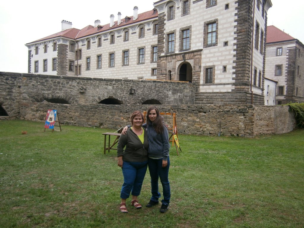 s Jankou u zámku Nelahozeves