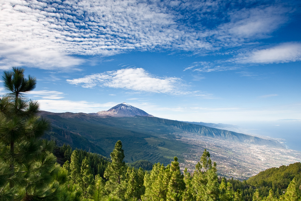 Orotavské údolí,v pozadí Pico de Teide