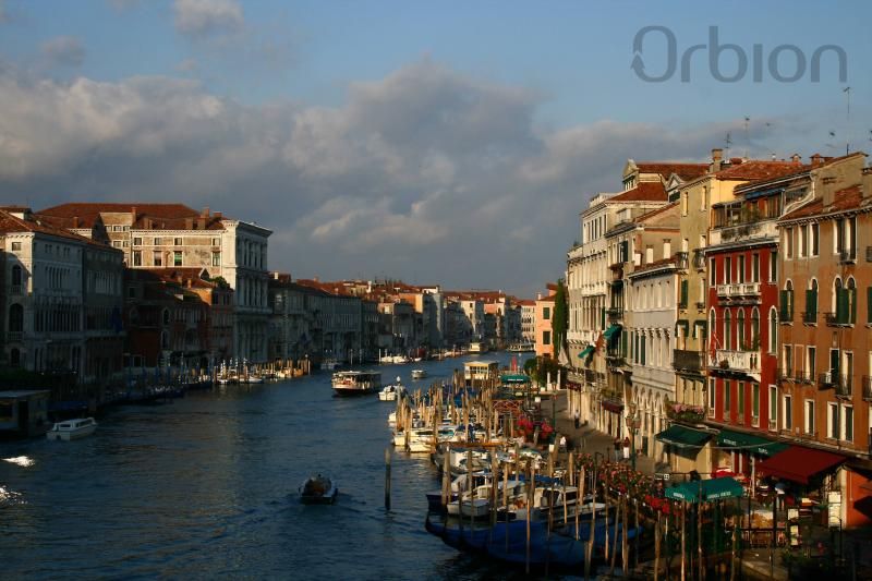 Itálie - Benátky - canále Grande - pohled z Rialta