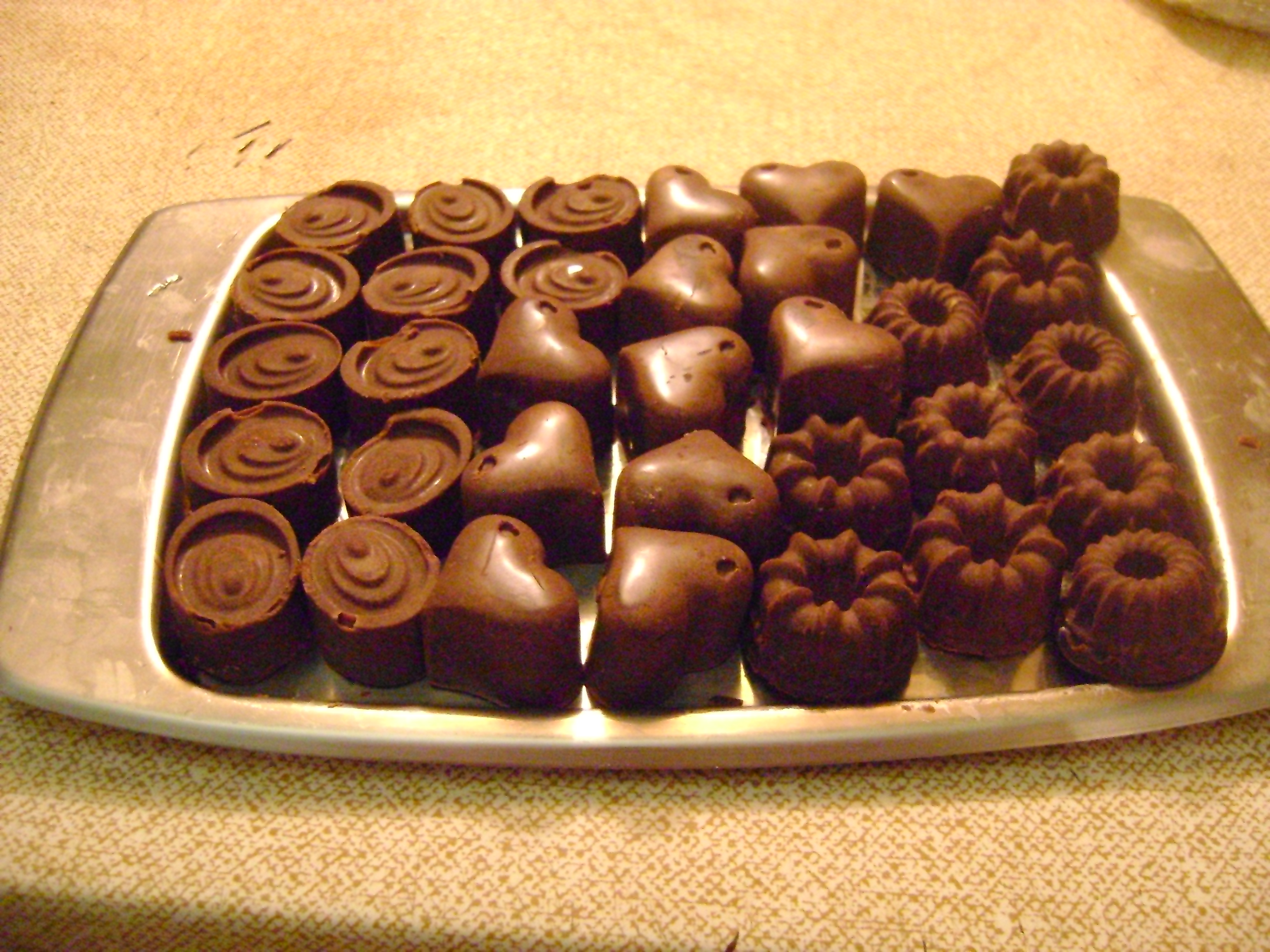 čokoládové pralinky
