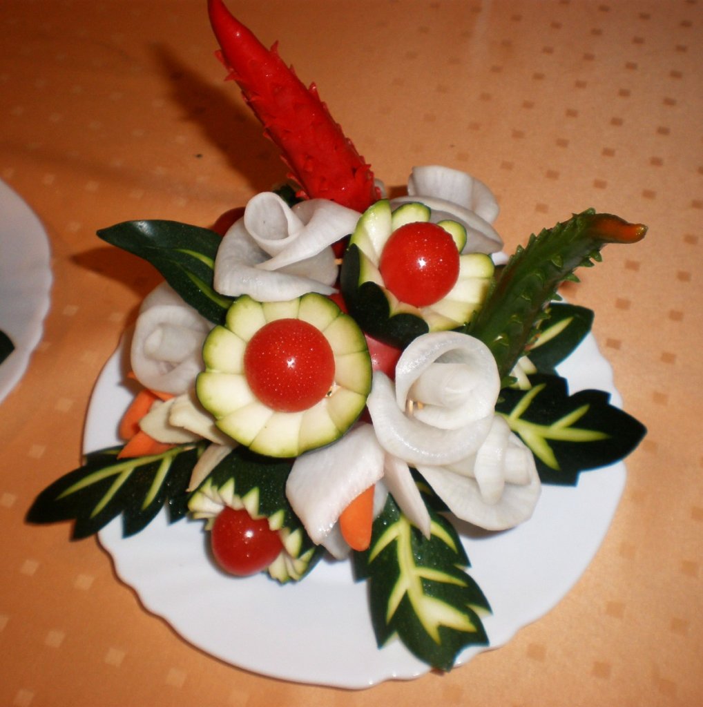 Ikebana ze zeleniny