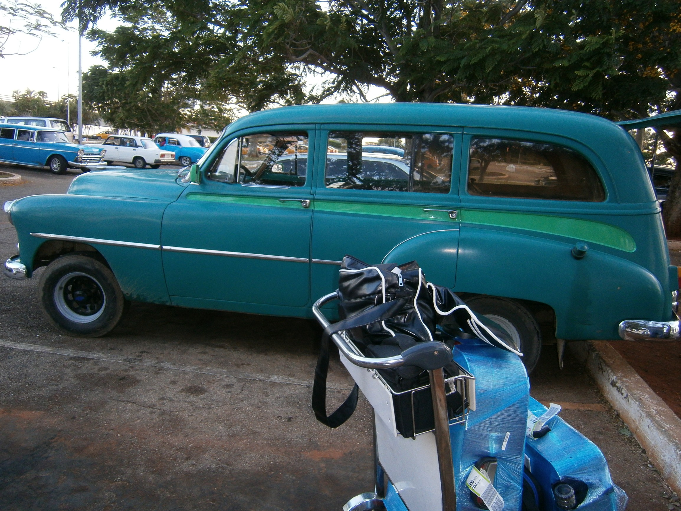 náš první kubánský taxík