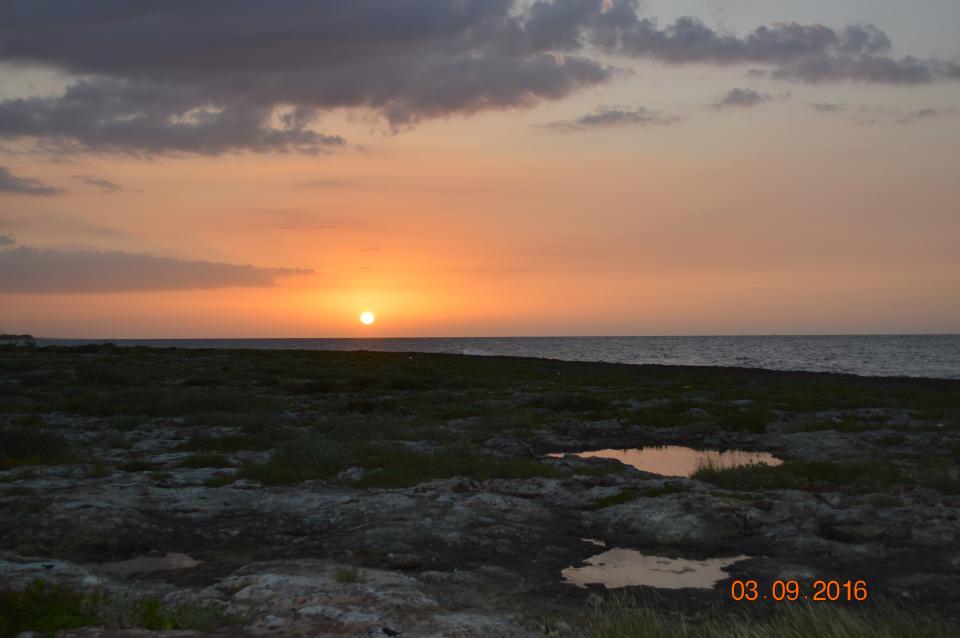 západ slunce na Kubě