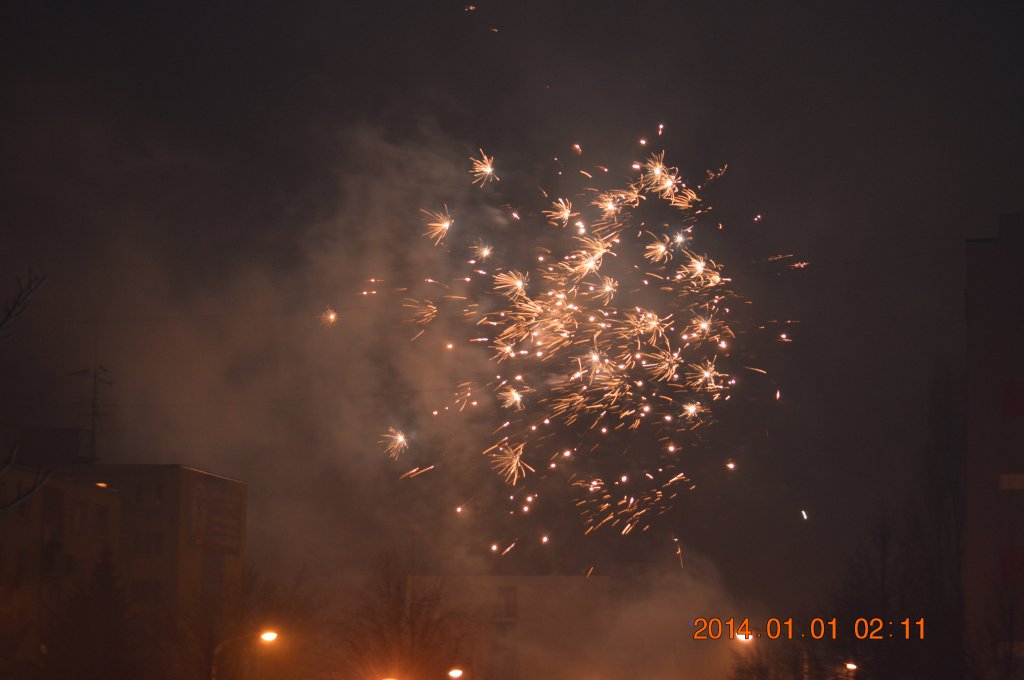 novoroční ohnostroj 2014
