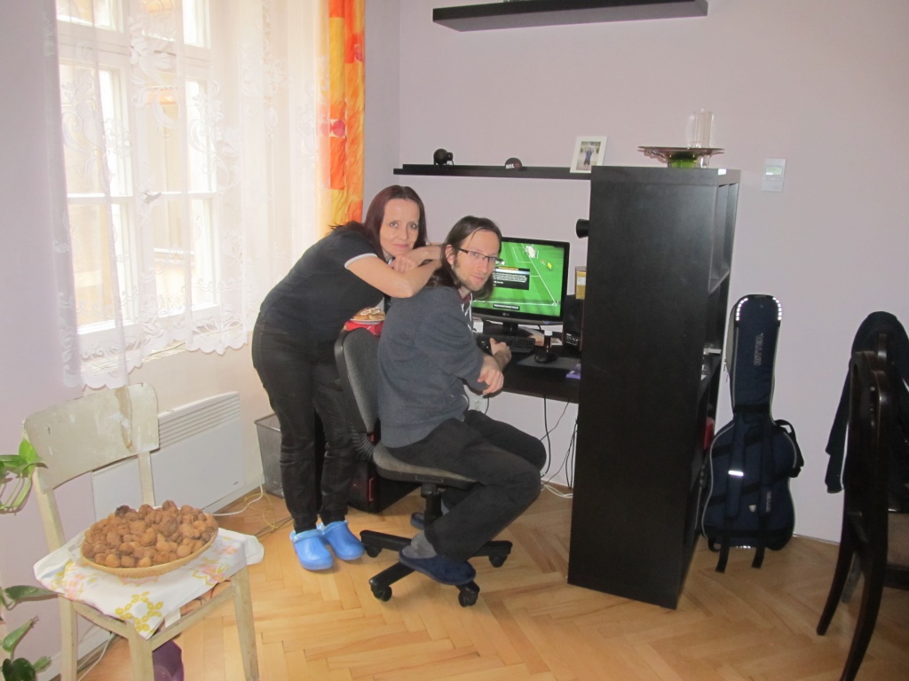 S dcery přítelem Filipem ...  návštěva u nich doma  ...  15. 12 . 2014 . Praha  .