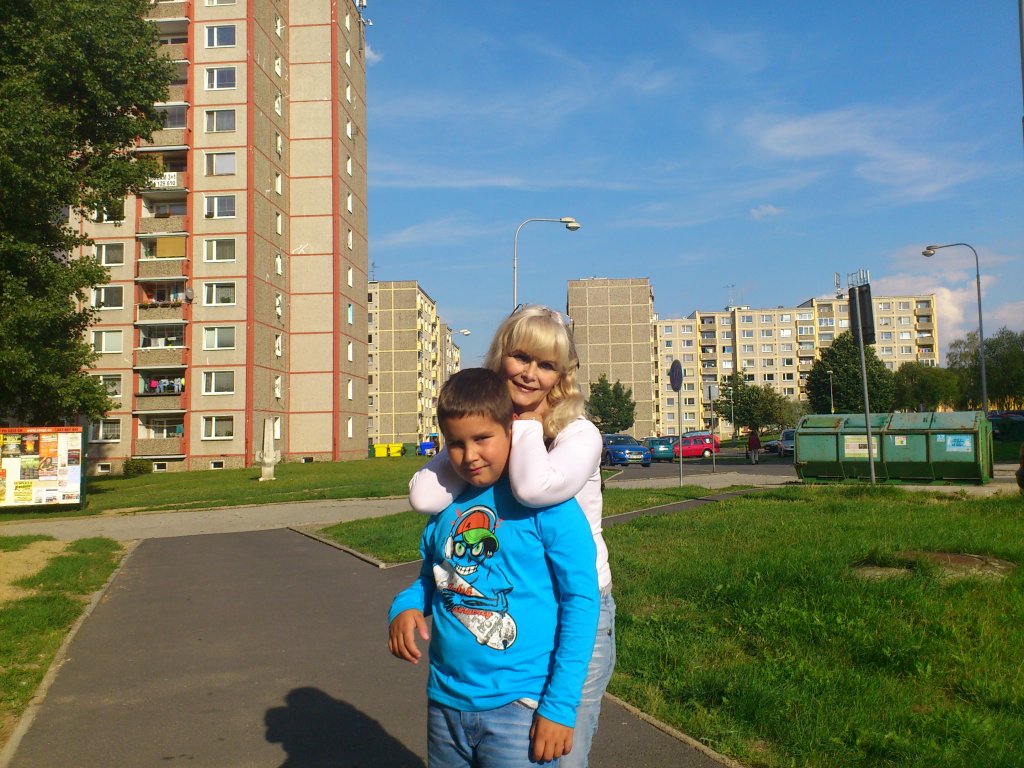 s vnoučkem Tomáškem - září 2013