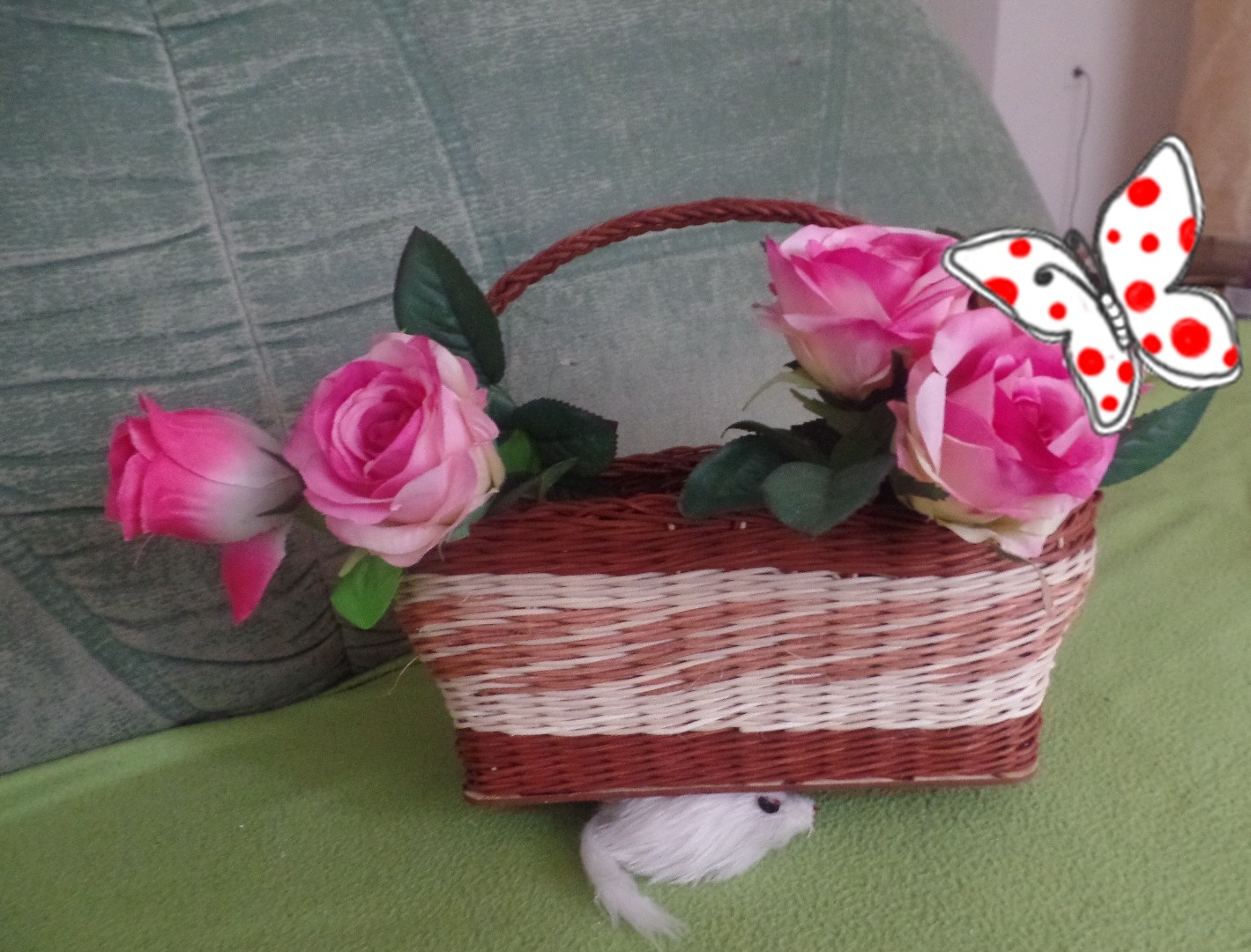 košík na květiny